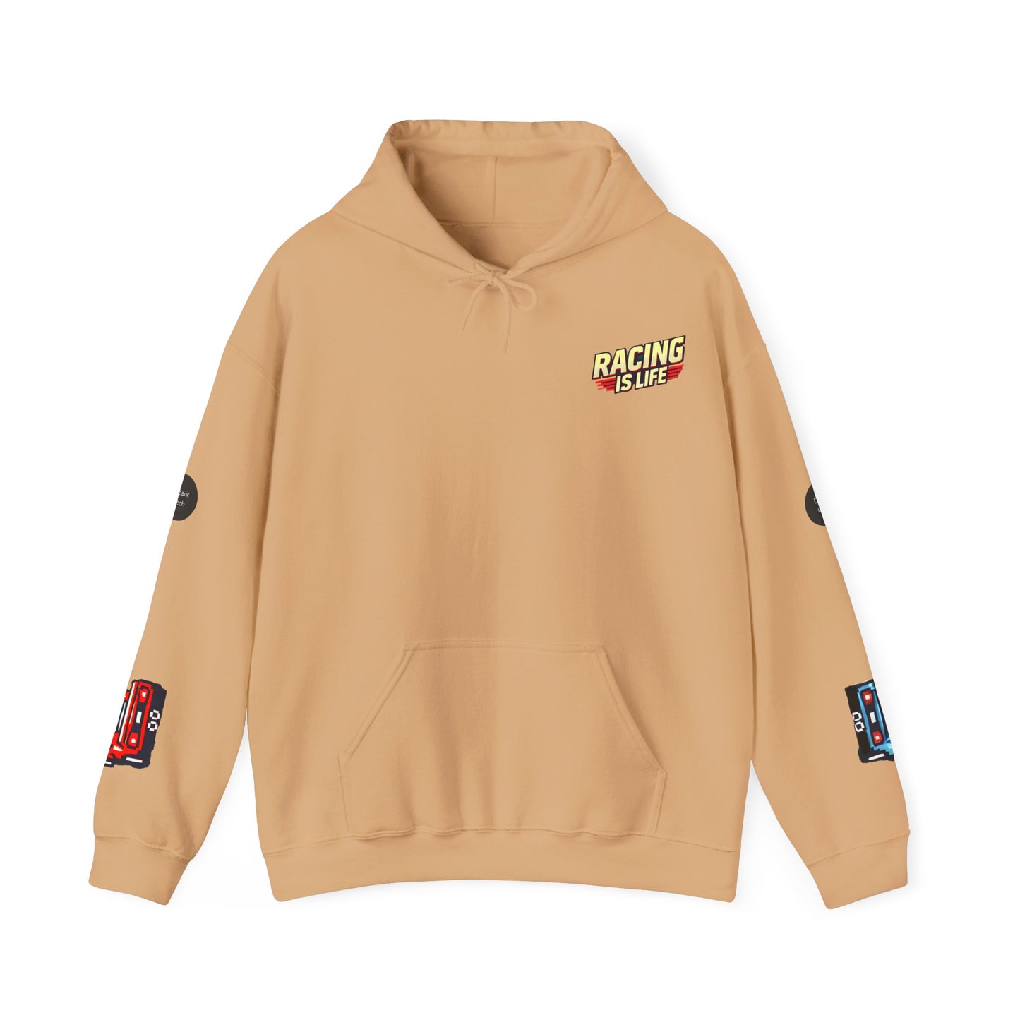 "Racing Is Life". The Immersive, AR Heavy Hoodie featuring 'Glitch Point' Technology. For The Retro Gaming Enthusiasts, Pixel Art Fans, Snapchatters & TikTokers